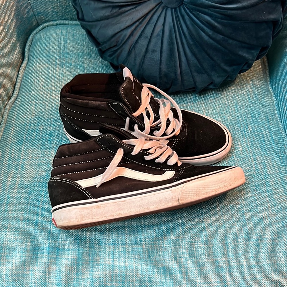 Vans old school lace up high tops